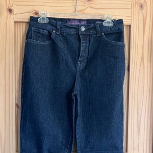Gloria Vanderbilt Womens Amanda Jeans Size 8 Blue Denim Dark Wash Tapered Leg